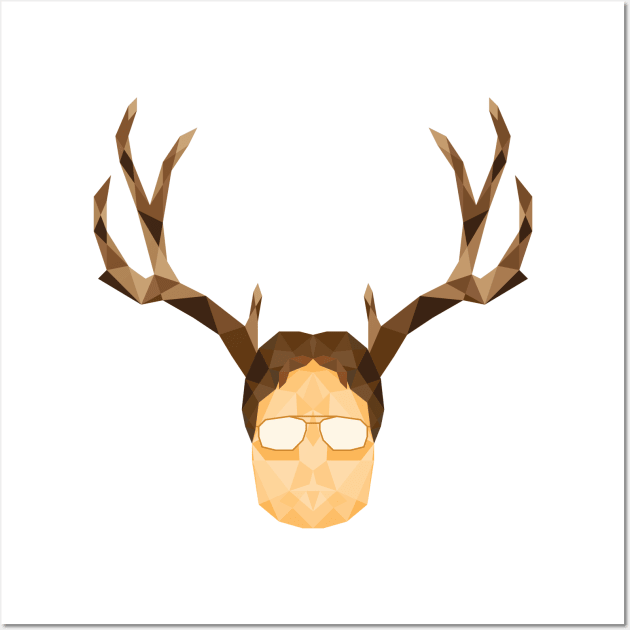 The Office – Schrute Buck Geometric Art Wall Art by Shinsen Merch